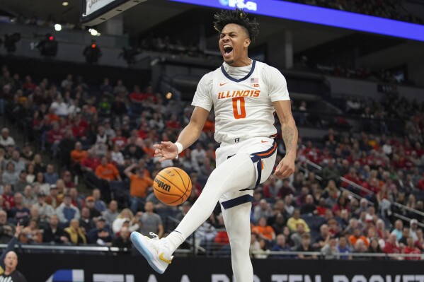 No. 13 Illinois rallies to beat Ohio State 77 74 in Big Ten